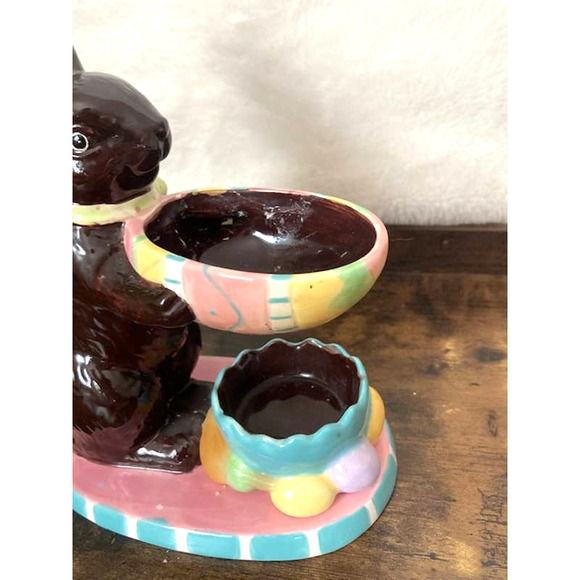 Adorable EASTER Chocolate Bunny Oil Burner - Bunny Rabbit Wax Warmer - Picture 5 of 9